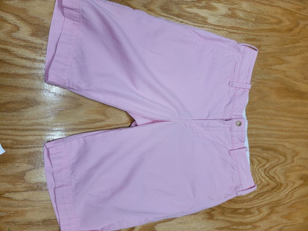 Polo Ralph Lauren Bermuda Shorts Womens 4 Pink Flat Front Golf Performance B84